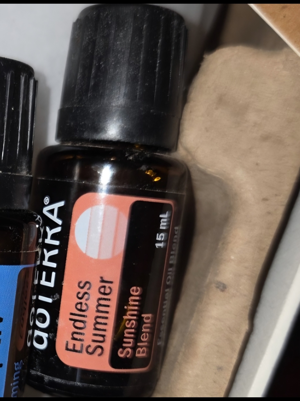Doterra Endless Summer Sunshine Blend Essential Oil - Black & Peach Label